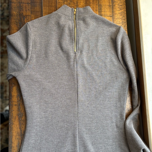 Hyfve M Gray Long Sleeve Mock Turtle Neck Dress - Picture 9 of 9